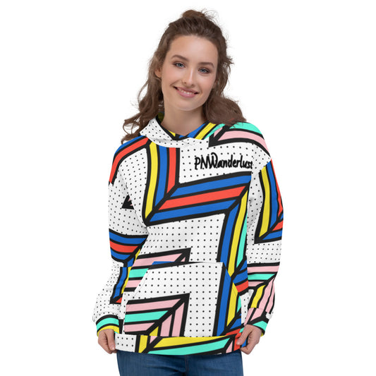 90's inspired ZigZag unisex hoodie